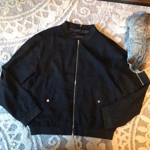 SOLD Black bomber jacket